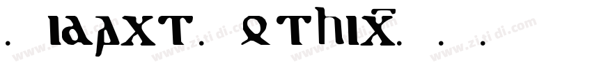 Didact Gothic字体转换